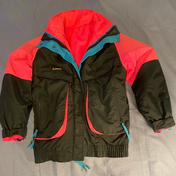 Columbia Other - Vintage 90s Columbia Black 3 in 1 Parka Ski Jacket Coat Size small powder keg